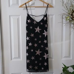 Gorgeous little black dress with stars